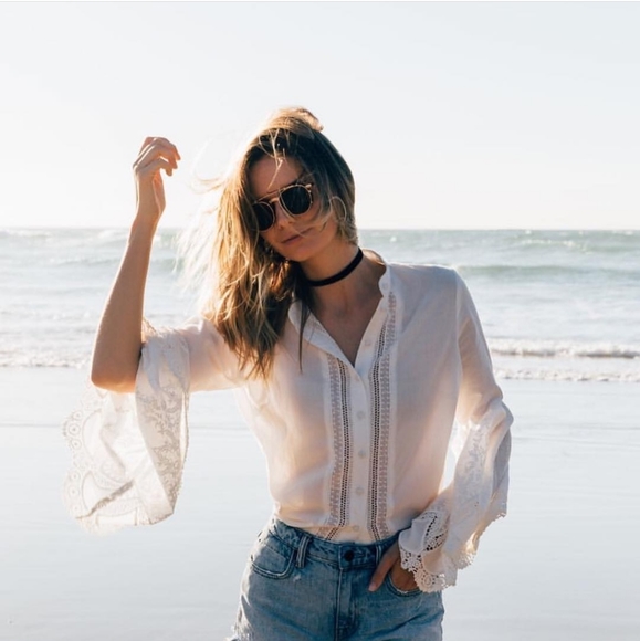 New Auguste Starlight Dancer Angel Black Blouse XS - Picture 9 of 16